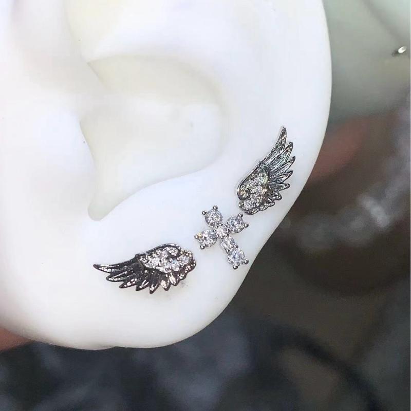 Angel Wings Cross Earrings Lux - đánh giá và giá Luxury Lifestyle Jewelry