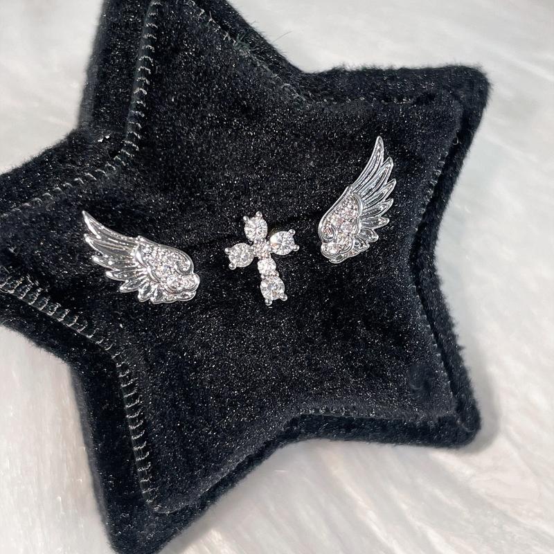 Angel Wings Cross Earrings Lux - đánh giá và giá Luxury Lifestyle Jewelry