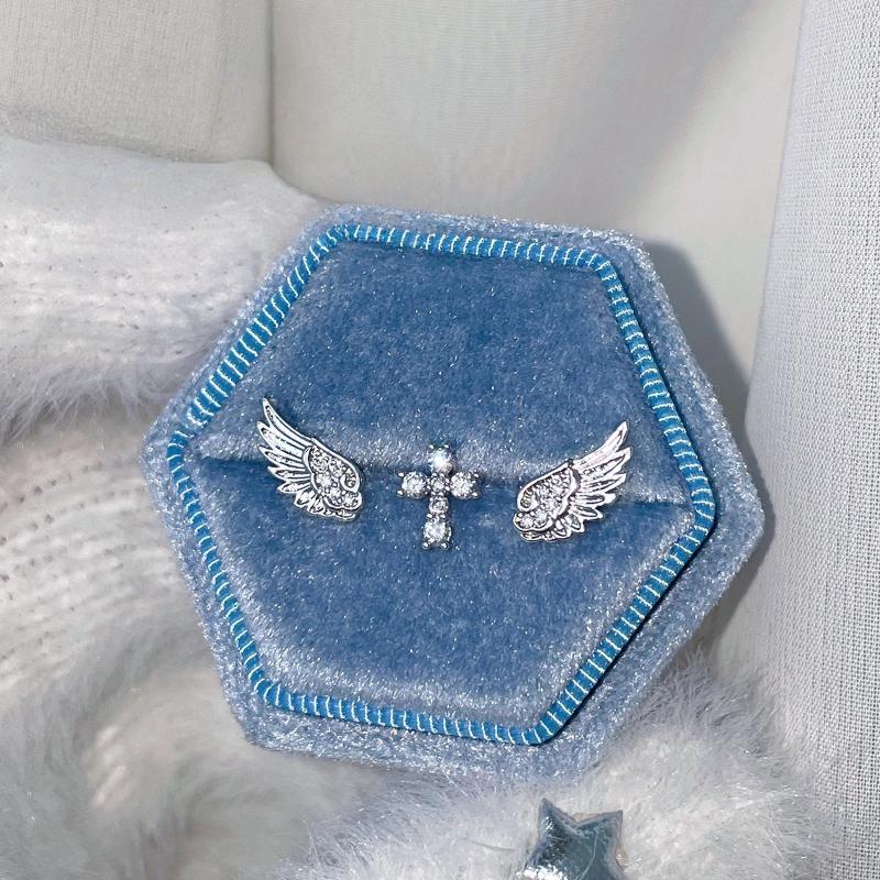 Angel Wings Cross Earrings Lux - đánh giá và giá Luxury Lifestyle Jewelry