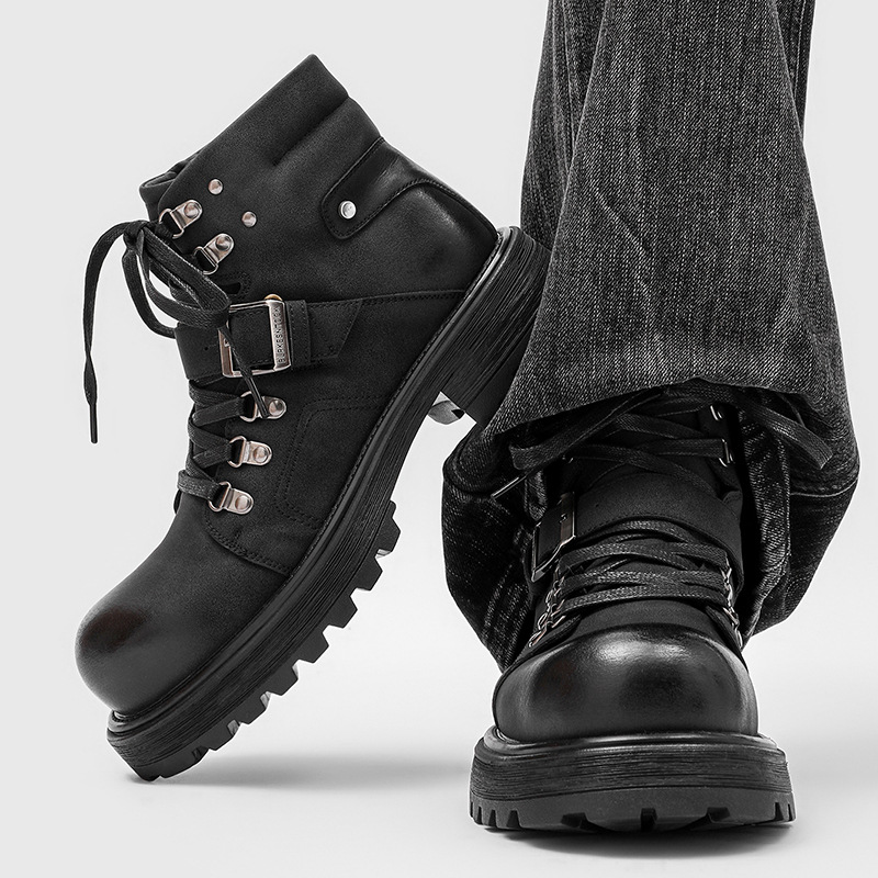 Brand Men Leather Boots Motorc - đánh giá và giá Luxury Lifestyle Men