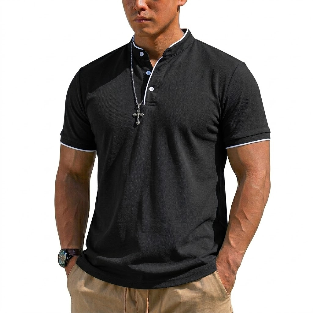 Summer Short Sleeve Henley Shi - đánh giá và giá Luxury Lifestyle Men