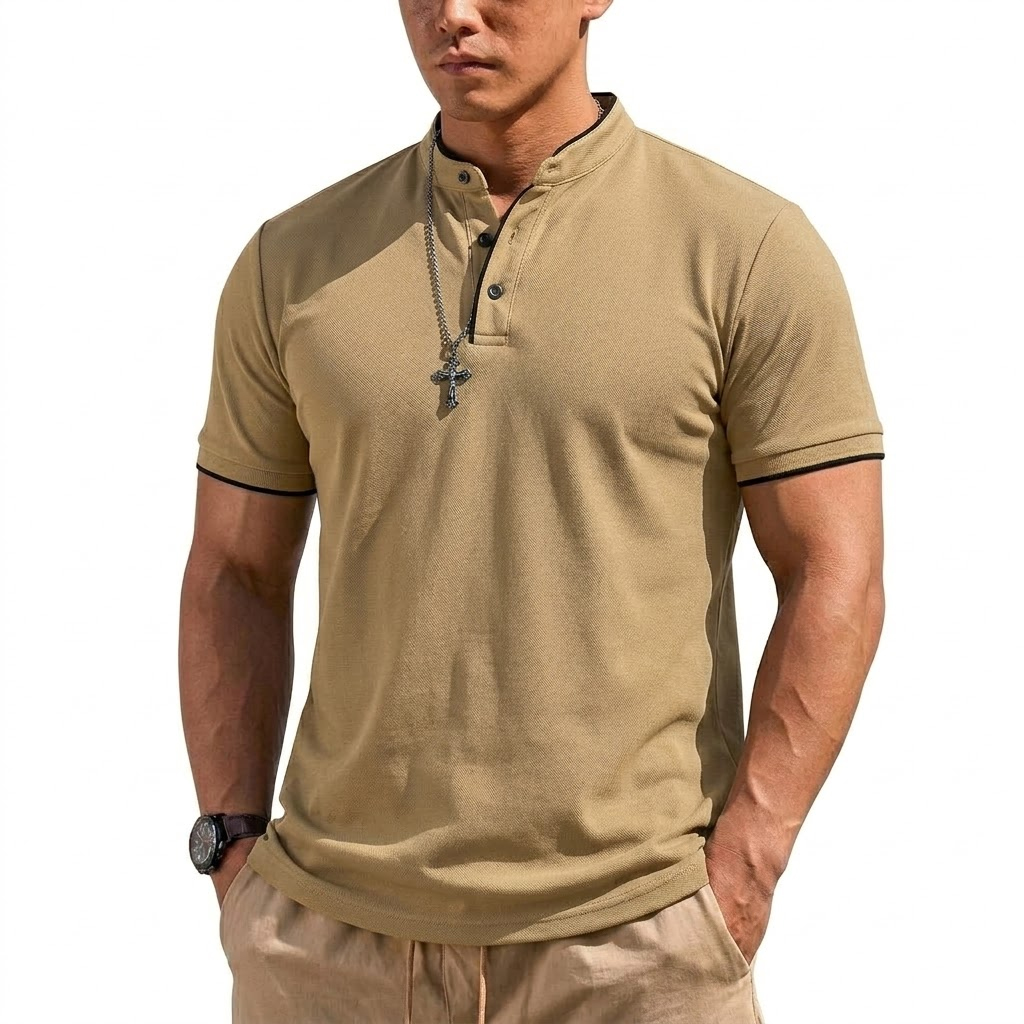 Summer Short Sleeve Henley Shi - đánh giá và giá Luxury Lifestyle Men