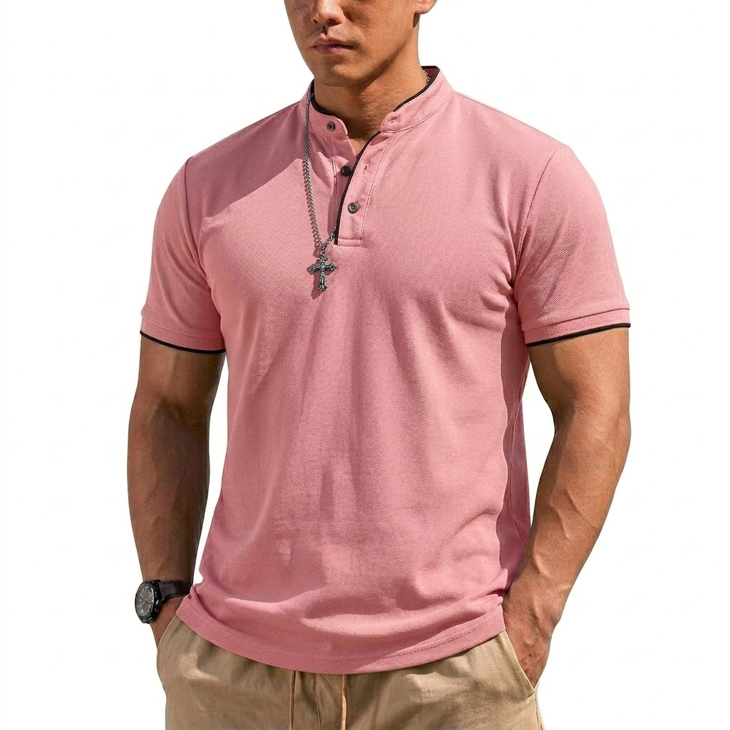 Summer Short Sleeve Henley Shi - đánh giá và giá Luxury Lifestyle Men