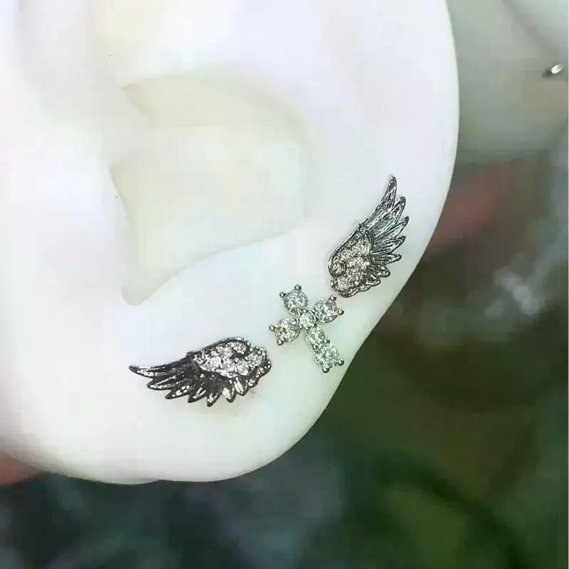 Angel Wings Cross Earrings Lux - đánh giá và giá Luxury Lifestyle Jewelry